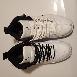 Jordan 12 red&white